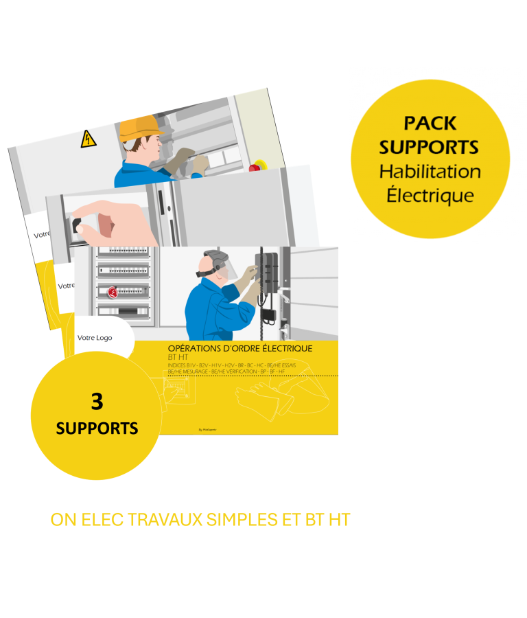 PACK SUPPORTS DE COURS HABILITATION ELECTRIQUE
