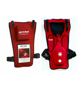 Gilet d'interventio Etouffement Act+Fast rouge